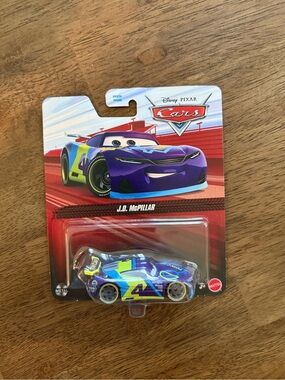 Mattel Disney Cars J.D. McPillar Purple, Blue & Yellow Die-Cast Car